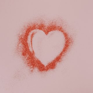 red and white heart shape illustration