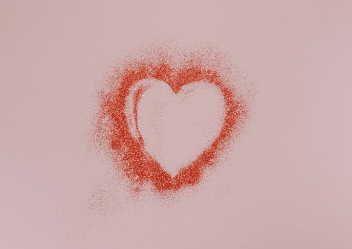 red and white heart shape illustration