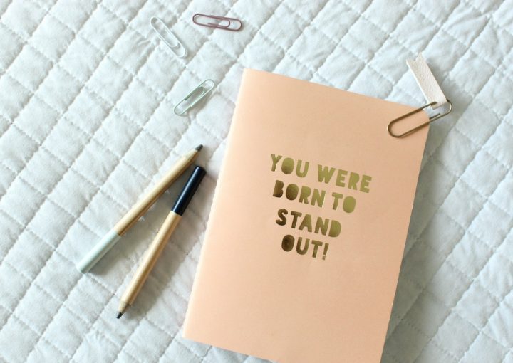 You were born to stand out poster