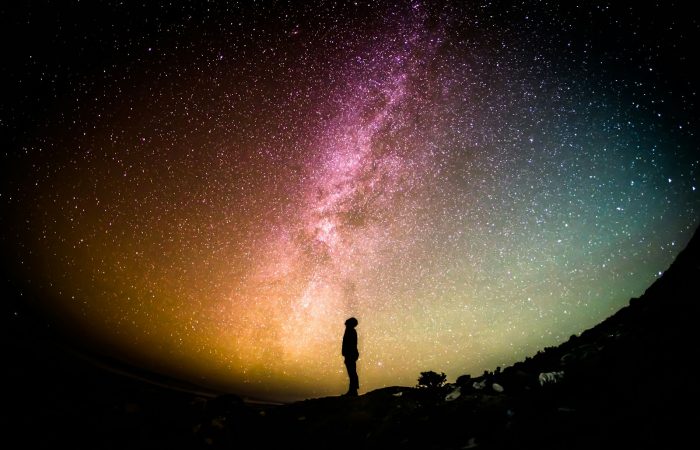 silhouette photography of person