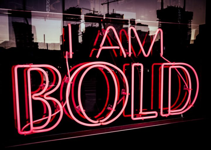 I Am bold neon signage at night time